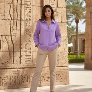 WOMEN SOLID SHIRT STYLE TOP